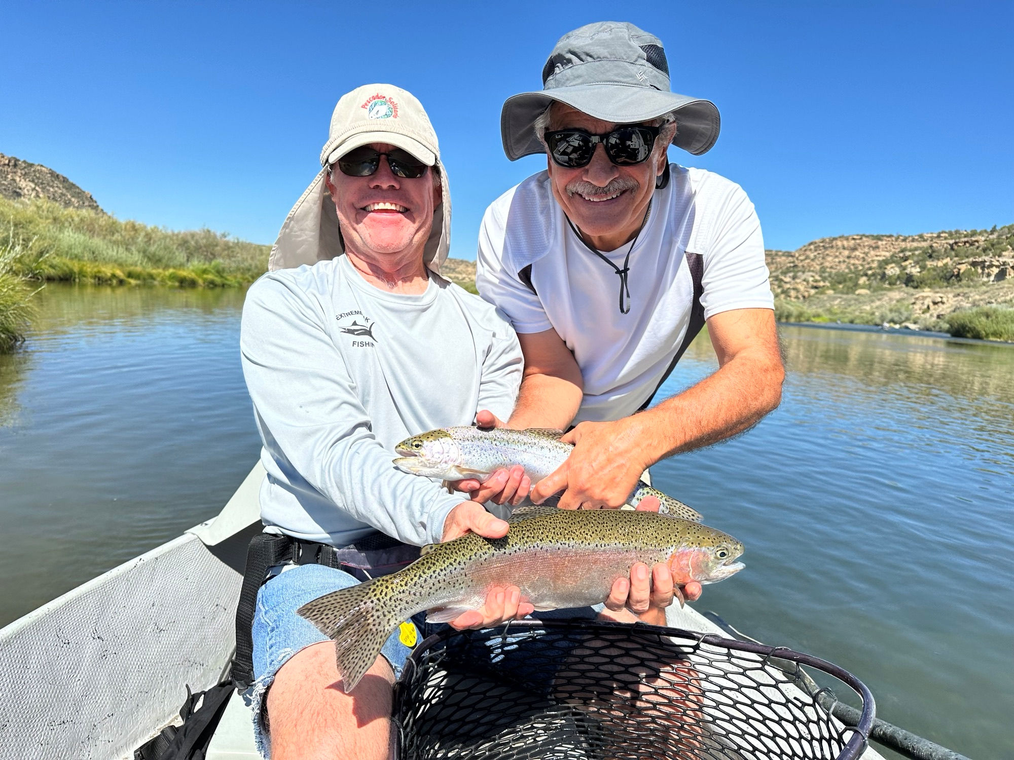  Brown trout and rainbow trout caught in San Juan River,NM